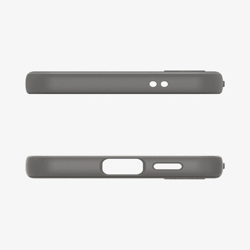 ACS07287 - Galaxy S24 Ultra Case Liquid Air in Matte Black showing the back